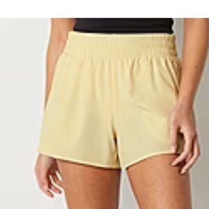 Xersion yellow yoga shorts medium